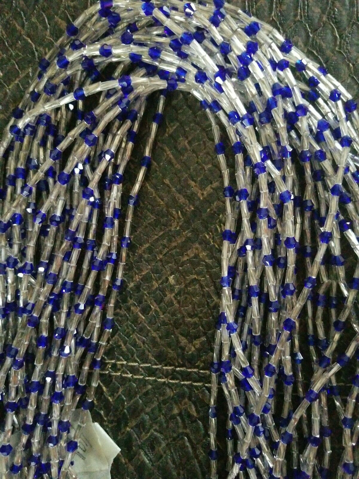 49 to 50 Inch Tie On African Waist Beads, Colorful Accent Beads $6each