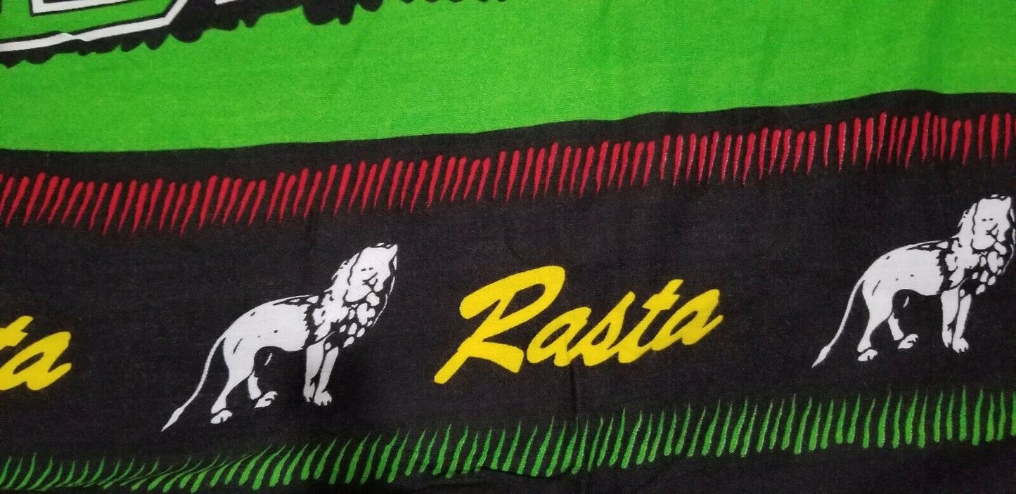 Large Rasta Scarf/Cover Up/Wrap Around or BodyWrap/Long Hair Wrap ~64"×44"~$22