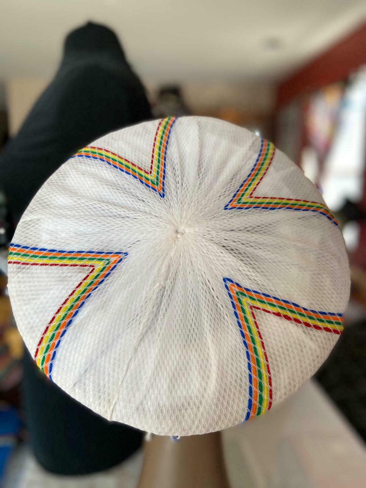 African Art Colorful Zulu Tribal Hats~choose Red ,Black,Blue or White