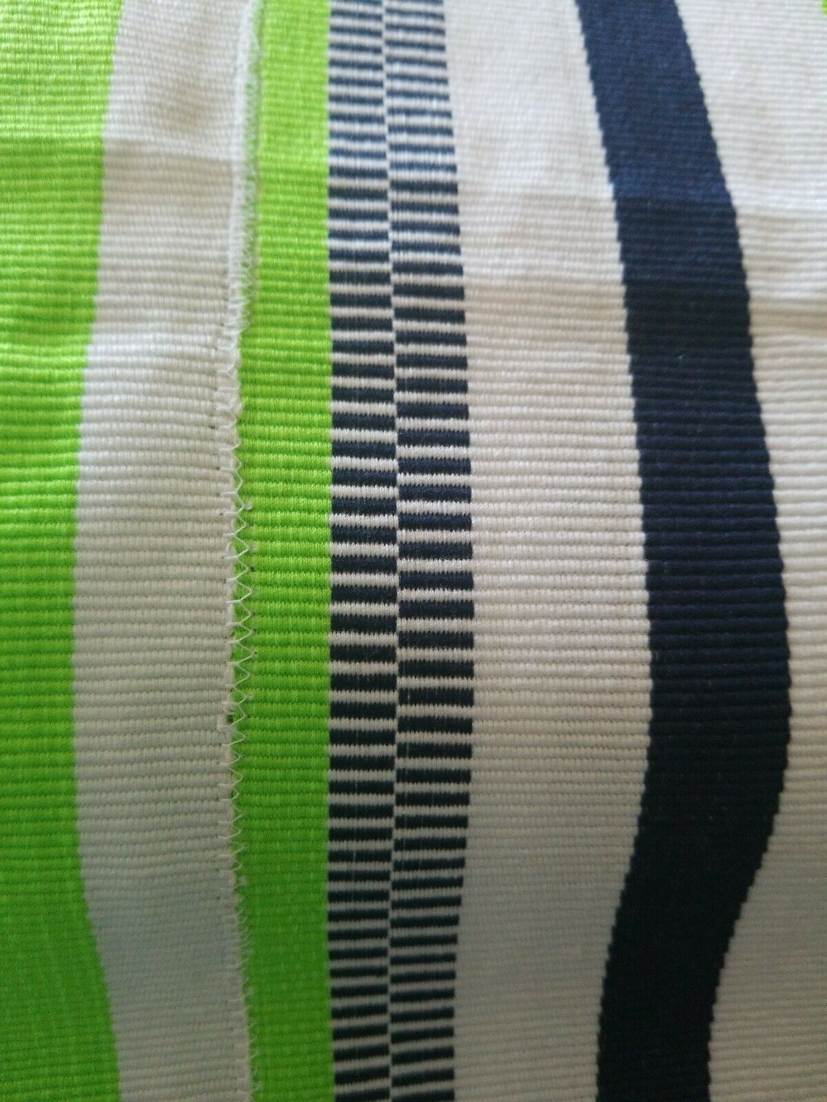 Faso Da Fani Fabric From Boukina Faso~Blue Yellow &white 52"×74"