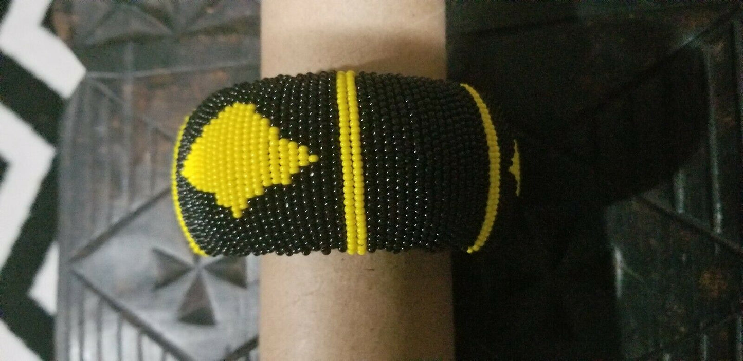 Hand Woven African Zulu Beaded Bangle~ multi ( $12 ea)