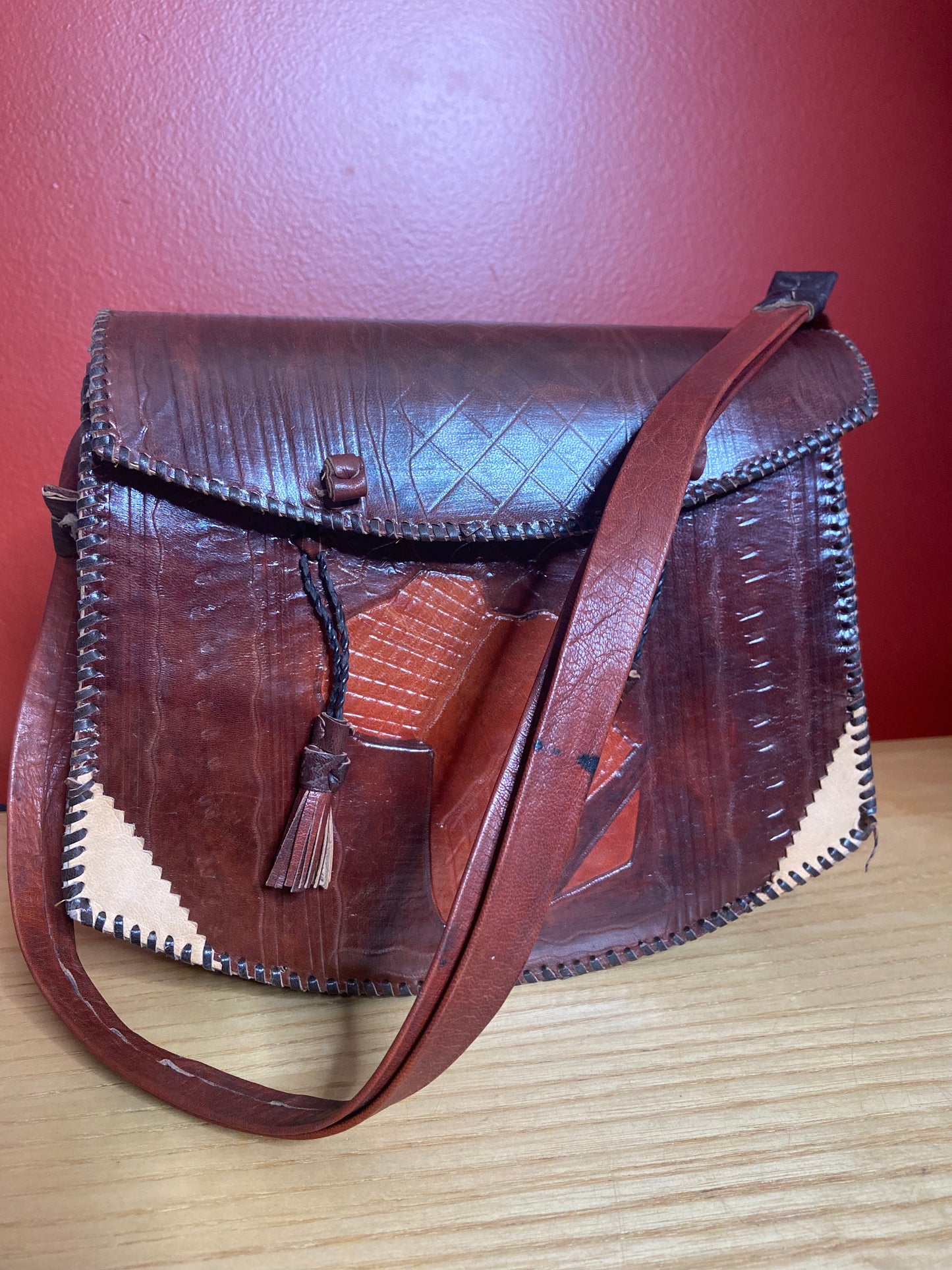 Asinu Leather shoulder/Crossbody Bag Style #15