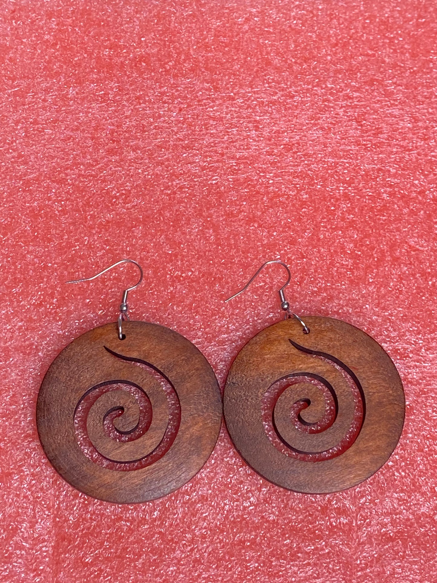 Brown Wood Earrings