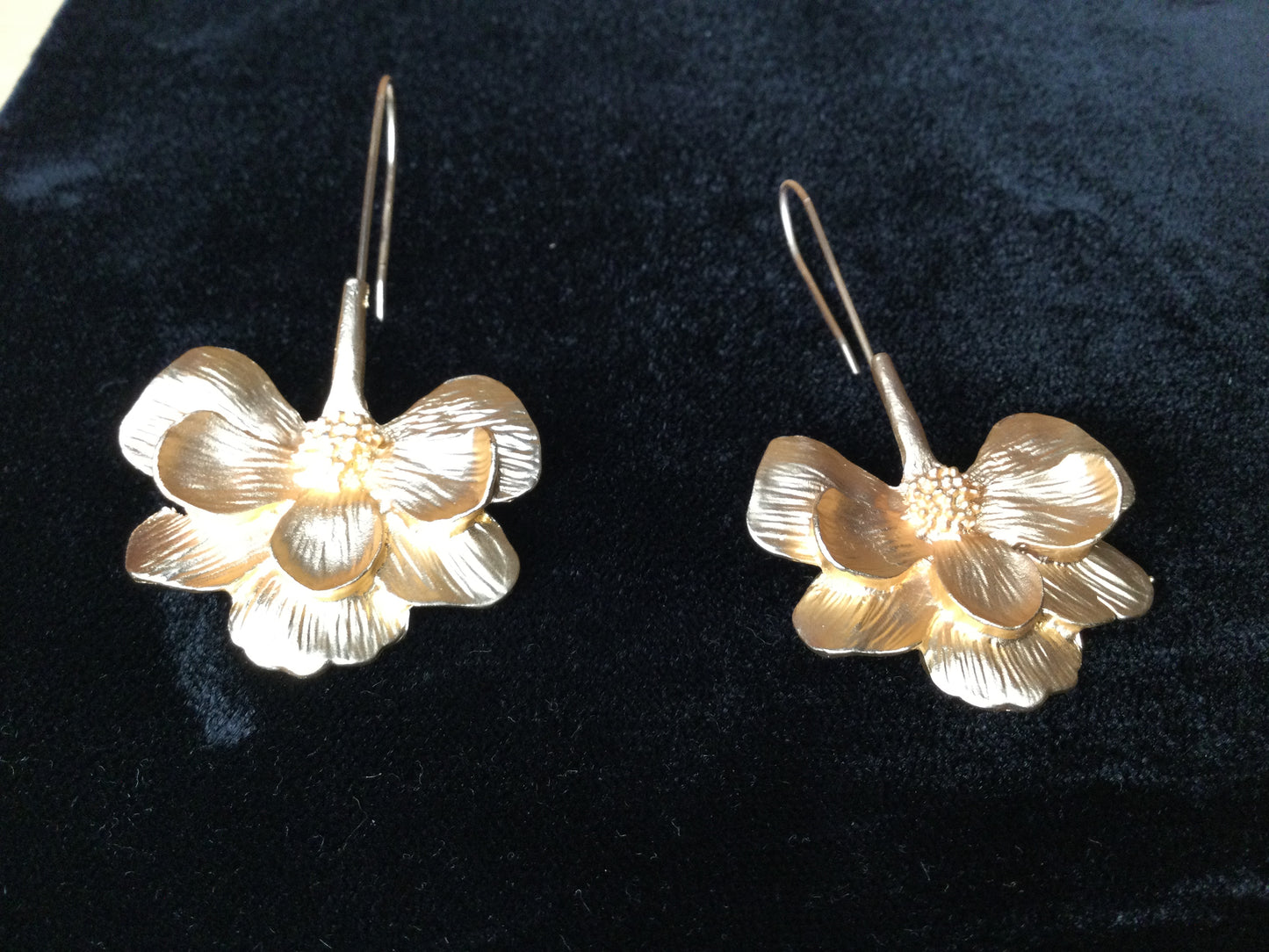 Petals Gold plated Earrings