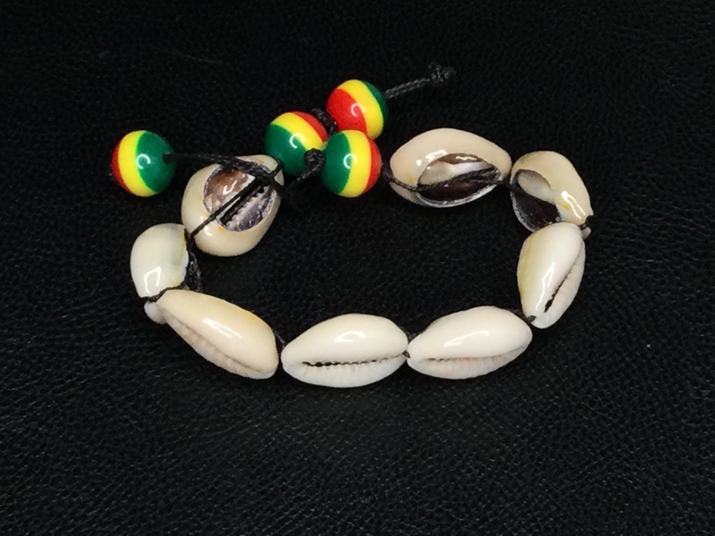 Rasta cowrie bracelet