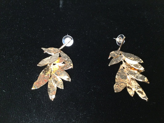 Foliage Gold plated Earrings
