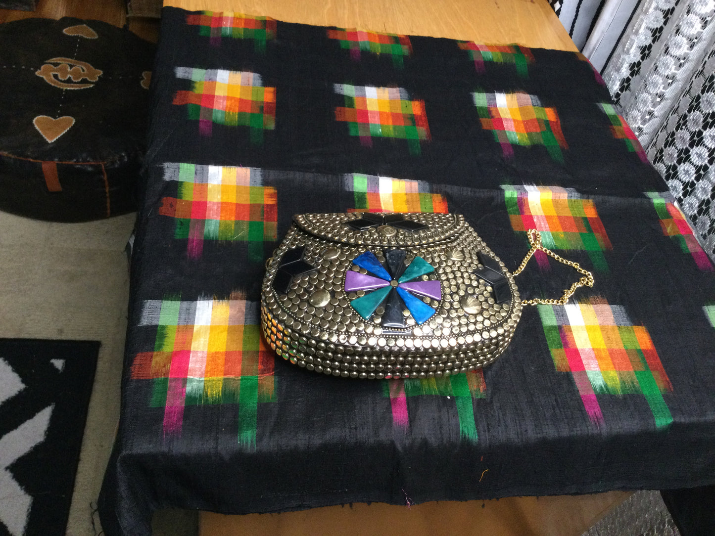 Aku Shika mosaic Bag(purple gum)