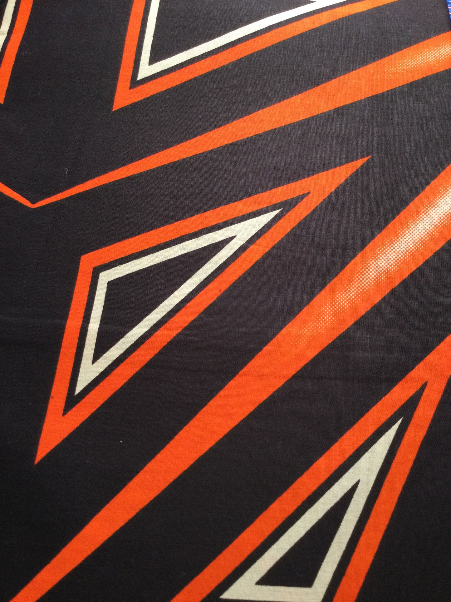 Multi orange African print SAF 38