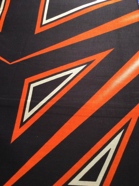 Multi orange African print SAF 38