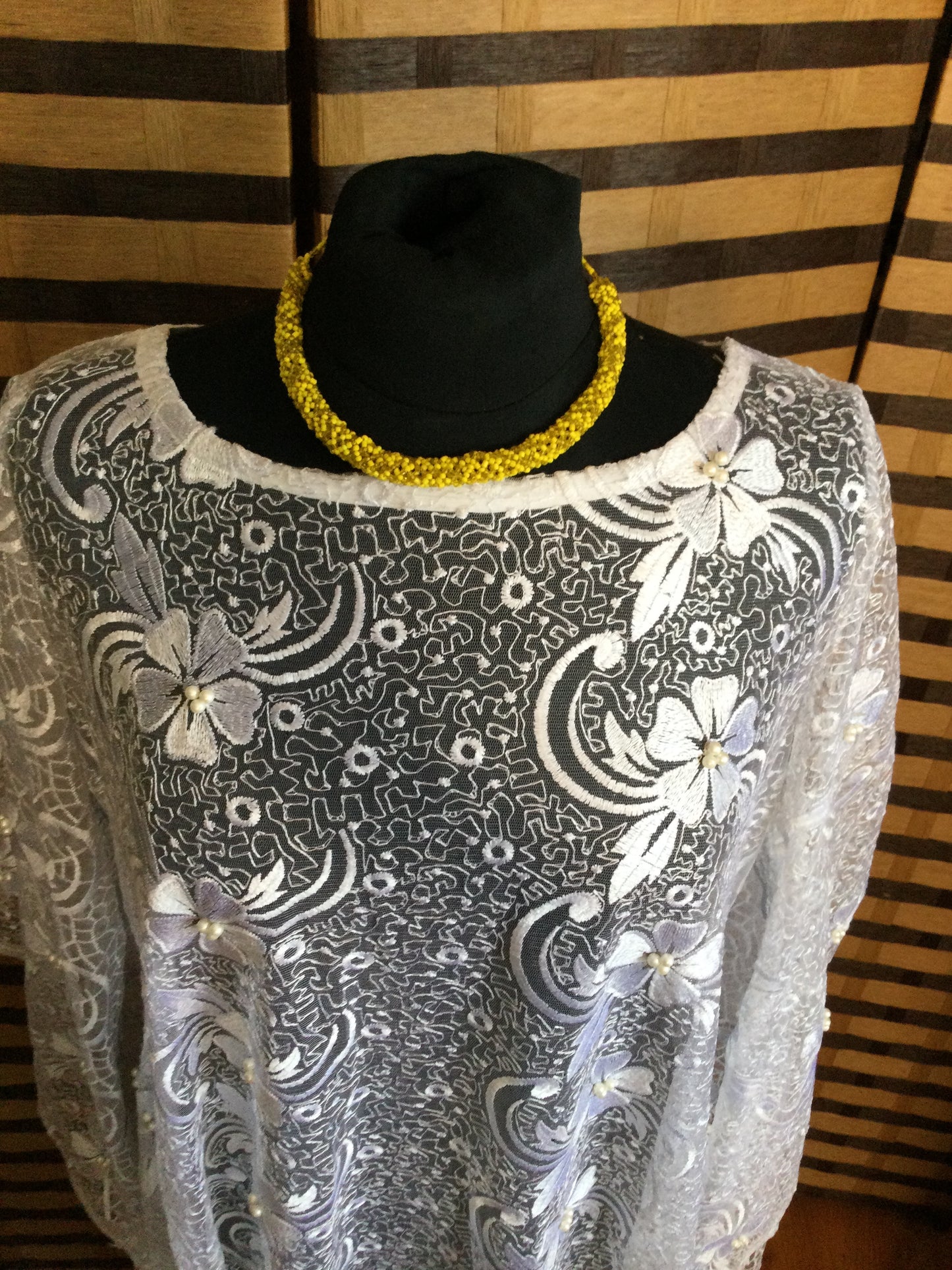 Beautiful beaded and Woven Necklace Handmade Item