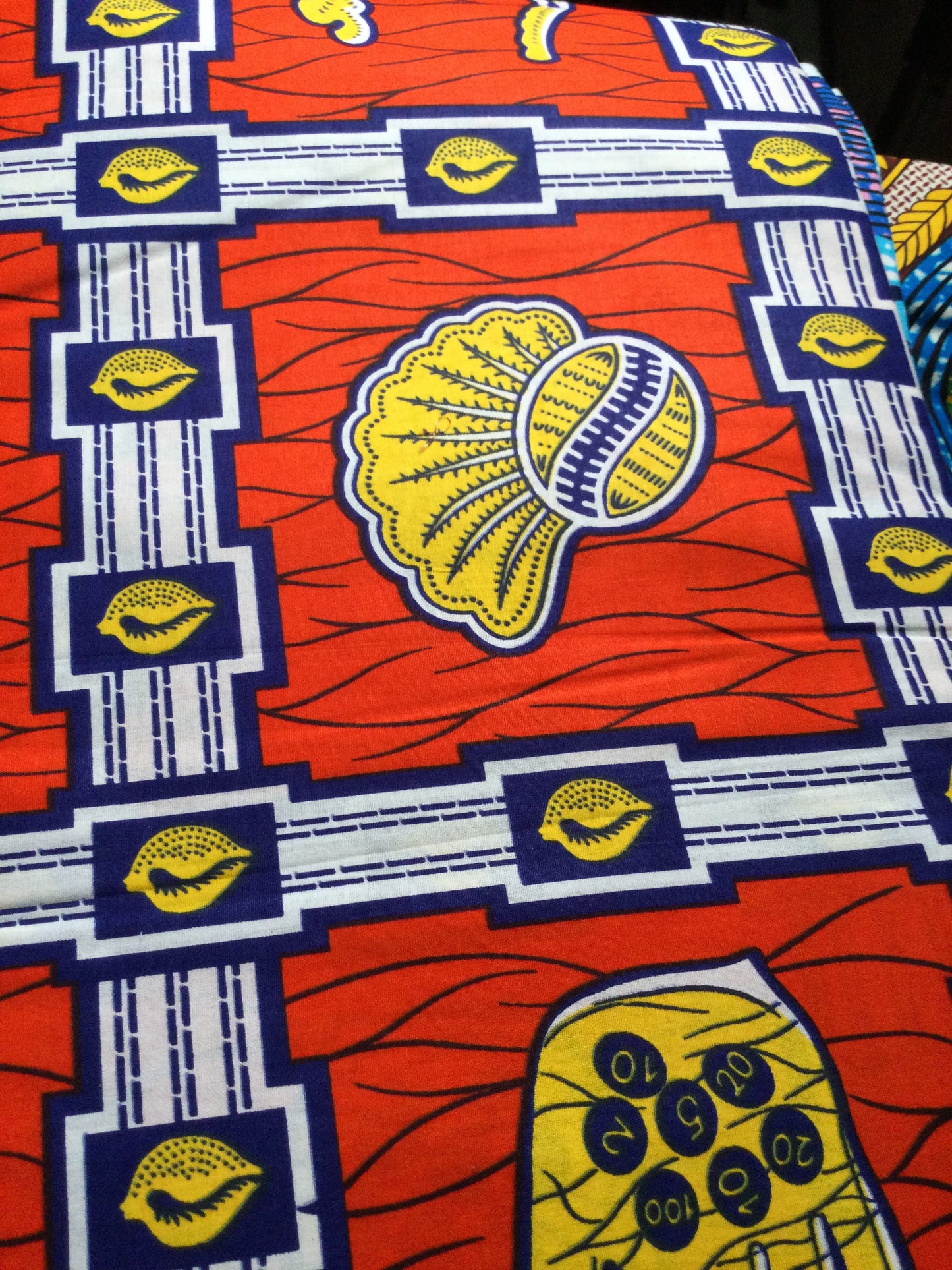 Multi orange African print SAF 37