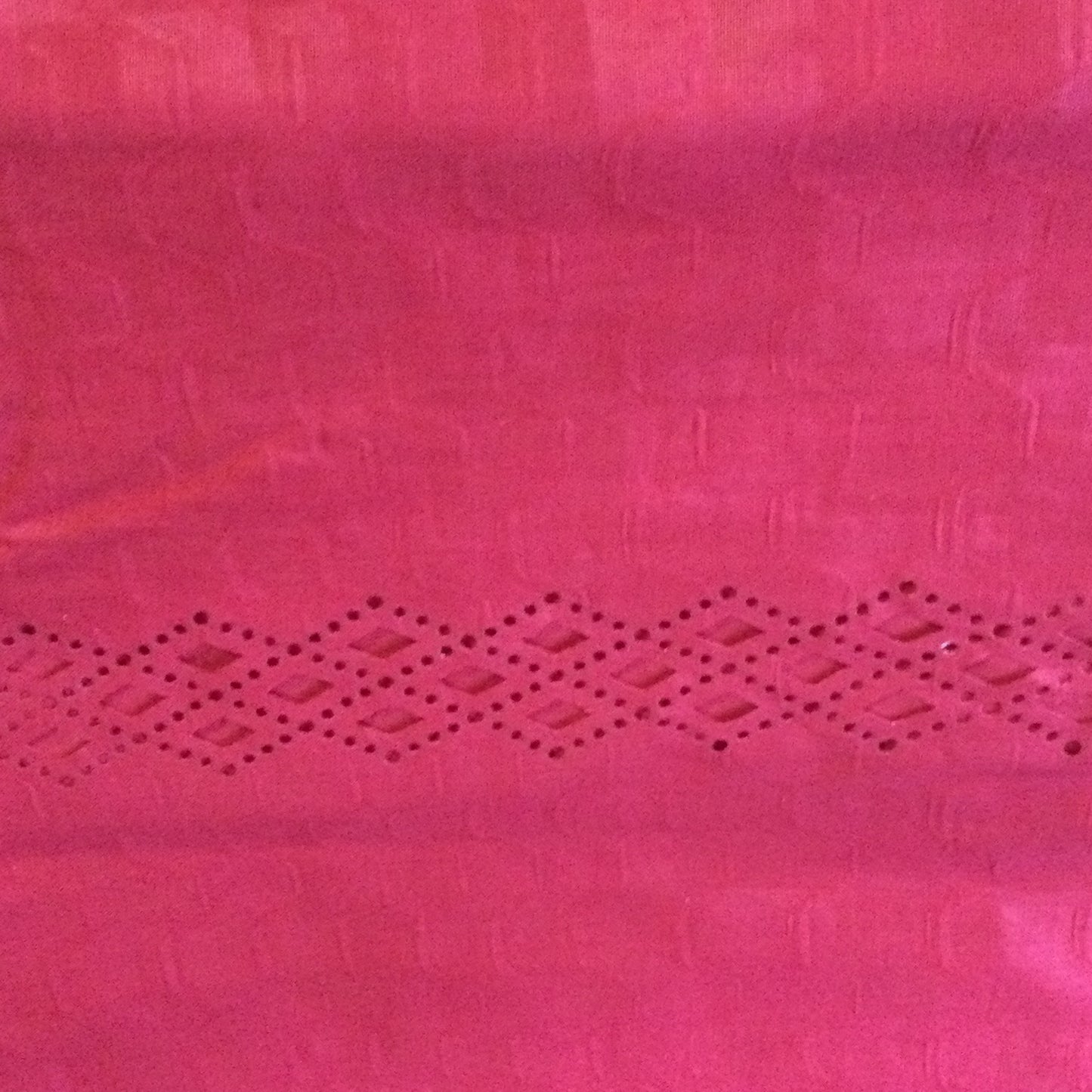 Red Cotton cut out fabric