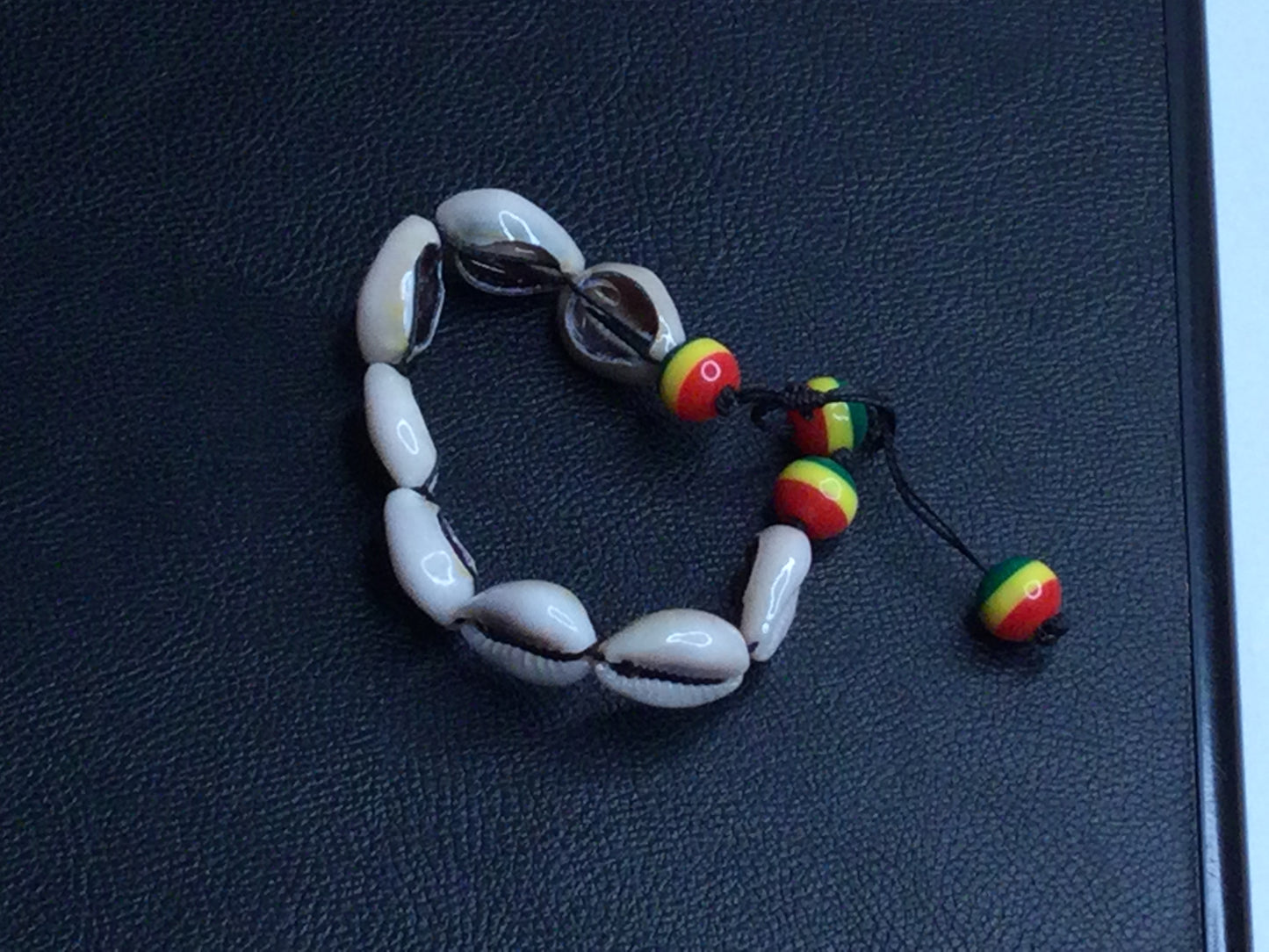 Rasta cowrie bracelet