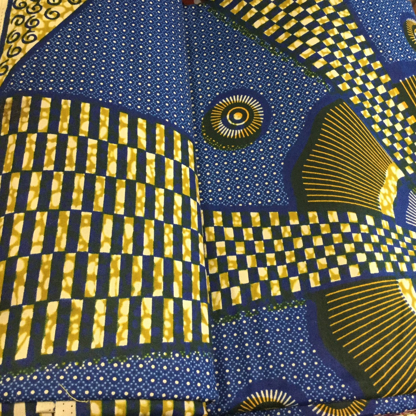 BLUE MULTI AFRICAN PRINT