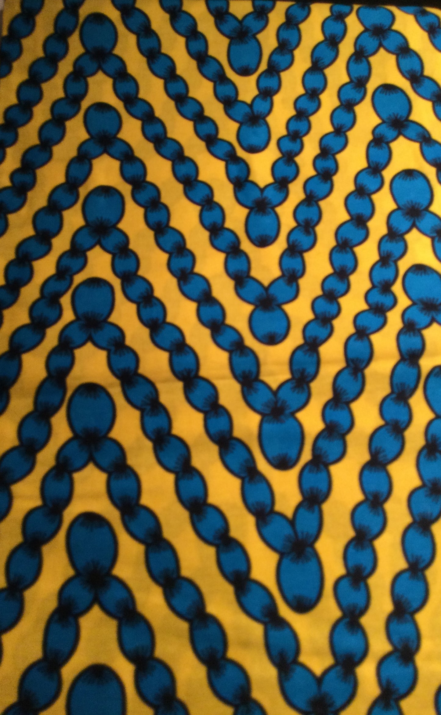 GREEN AND YELLOW MULI AFRICAN PRINT FABRIC