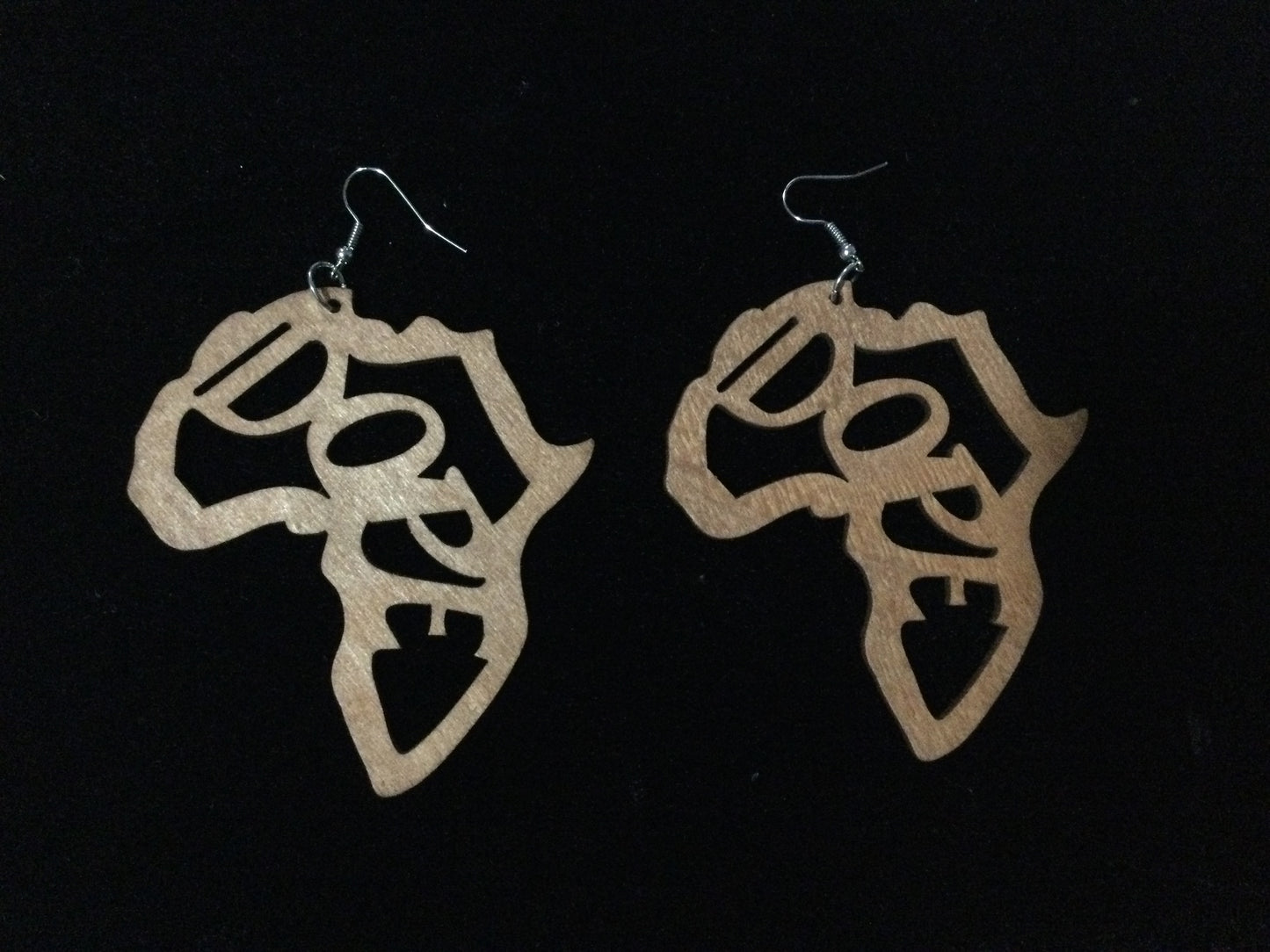Handmade Dope-Africa Wood Earrings