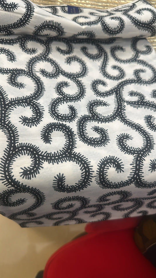 Black and white African print SAF 57