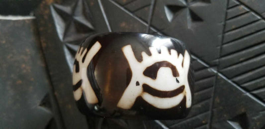 Resin Bracelet with African motifs(Adinkra symbols)