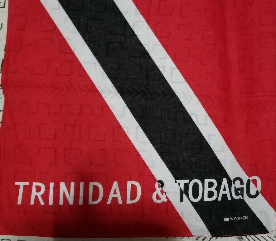 100% Authentic Trinidad and Tobago Flag Bandana Multifunctional Scarf ~Lot of 3