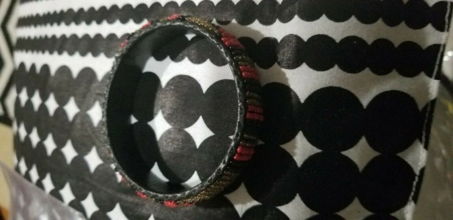 Kenyan Leather Banded Beaded Bracelet~ $5 each