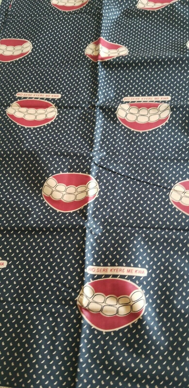 African Print Fabric(fake Smile)~3 yards