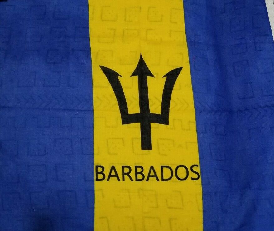 100% Authentic Barbados Flag Bandana Multifunctional Scarf ~Lot of 3