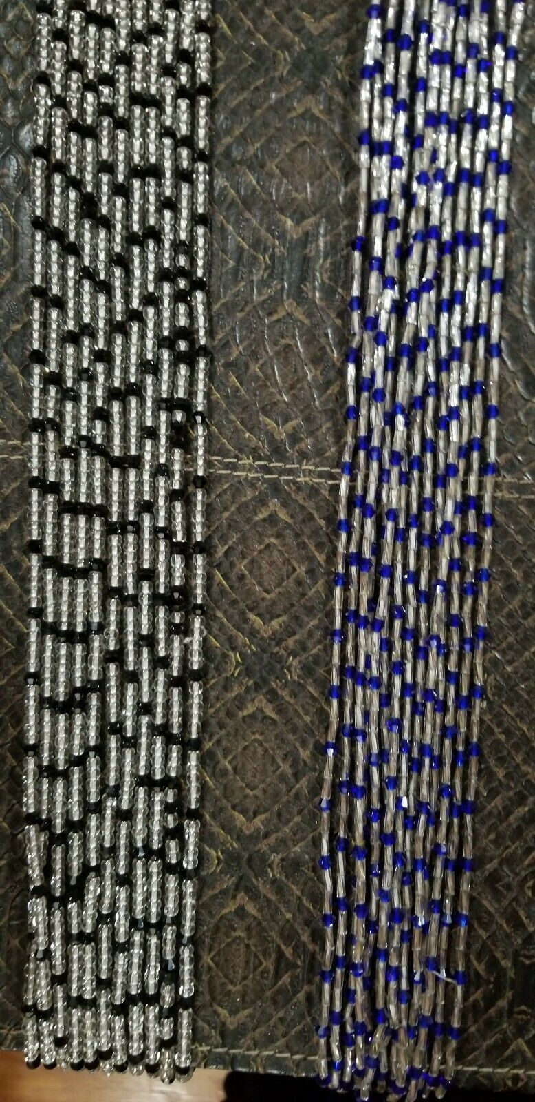 47 to 56 Inch Tie On African Waist Beads, Colorful Accent Beads  $6each