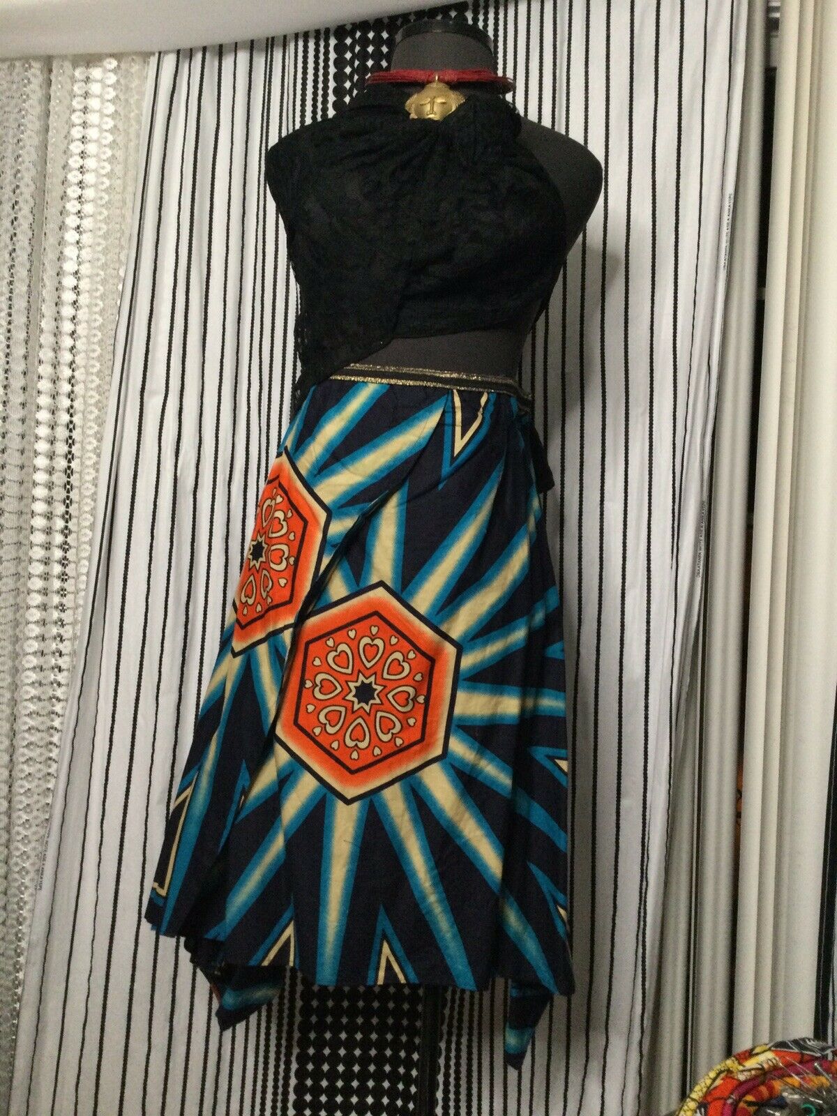SAI Obete Skirt Orange Blu(please Check Description For OPTION Information)-