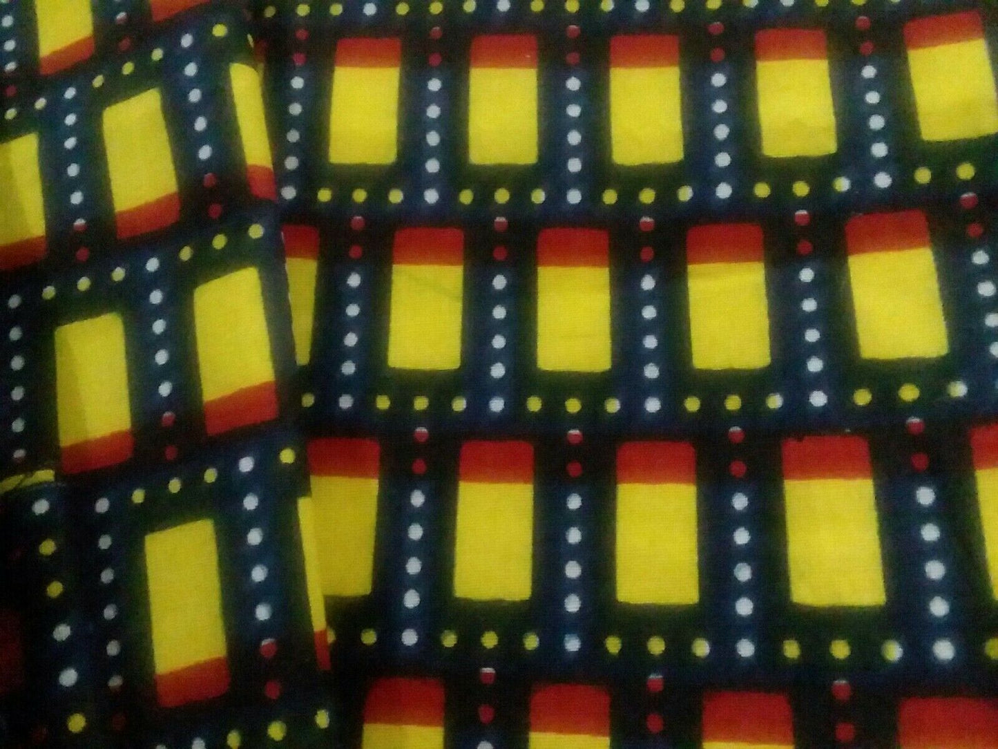 Yellow Cube Designs Multi African Print 37"×15"~$5