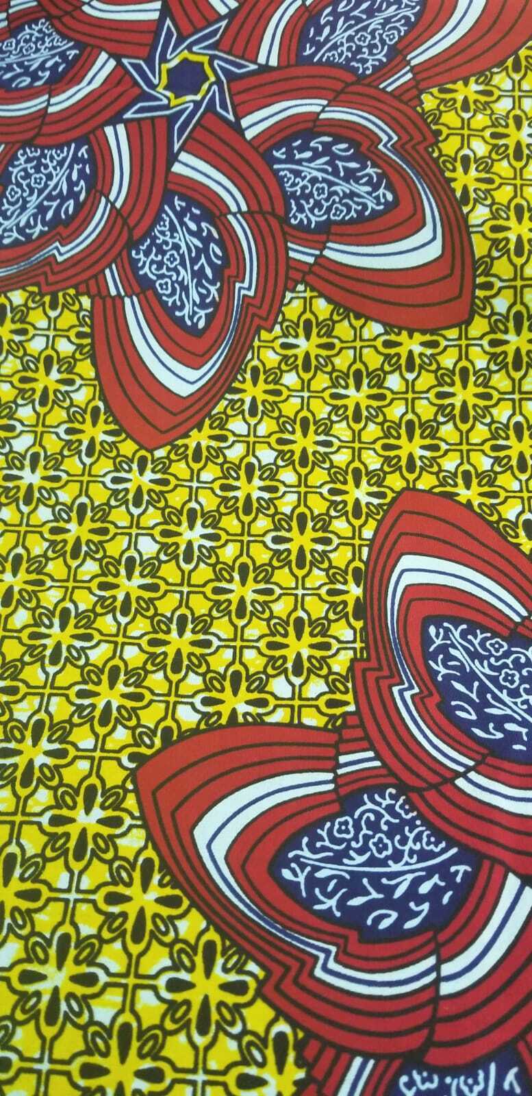 African print bold motif 100% Cotton $7 per yard