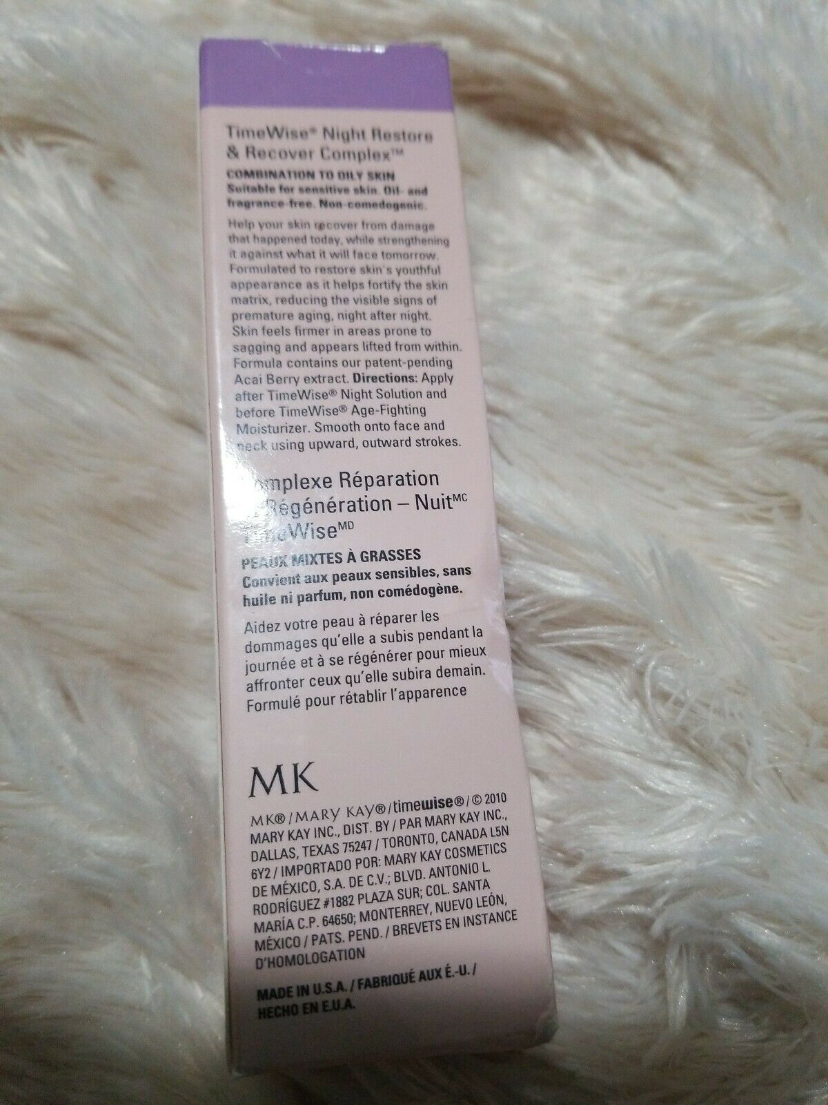 MaryKay TimeWise Night Restore & Recover Complex (COMBINATION,OILY Full Size NIB