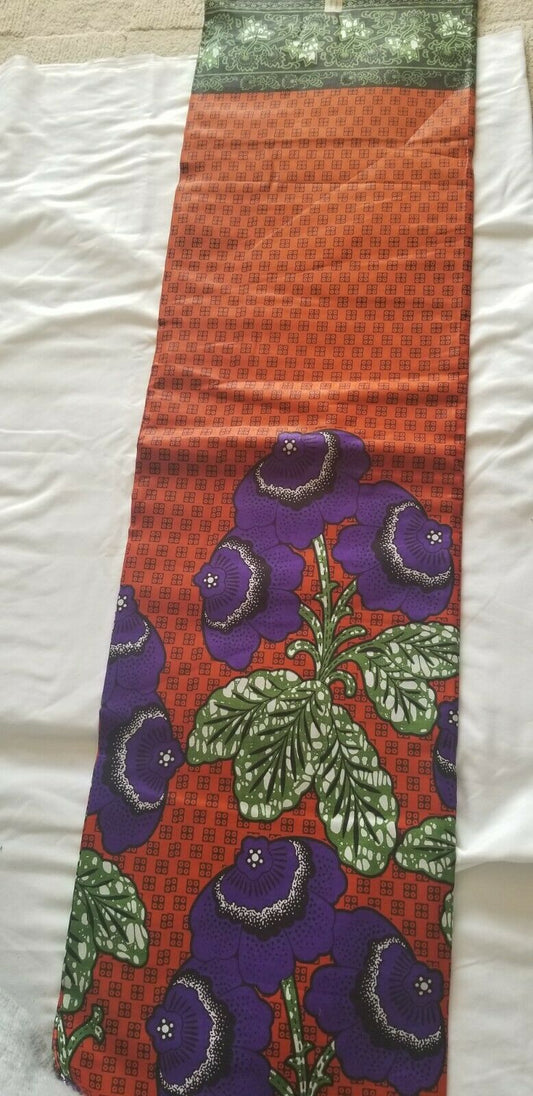 Beautiful MultiAfrican Print 100% Cotton Fabric ~6yards×46"~$32 SALE $25!!!!