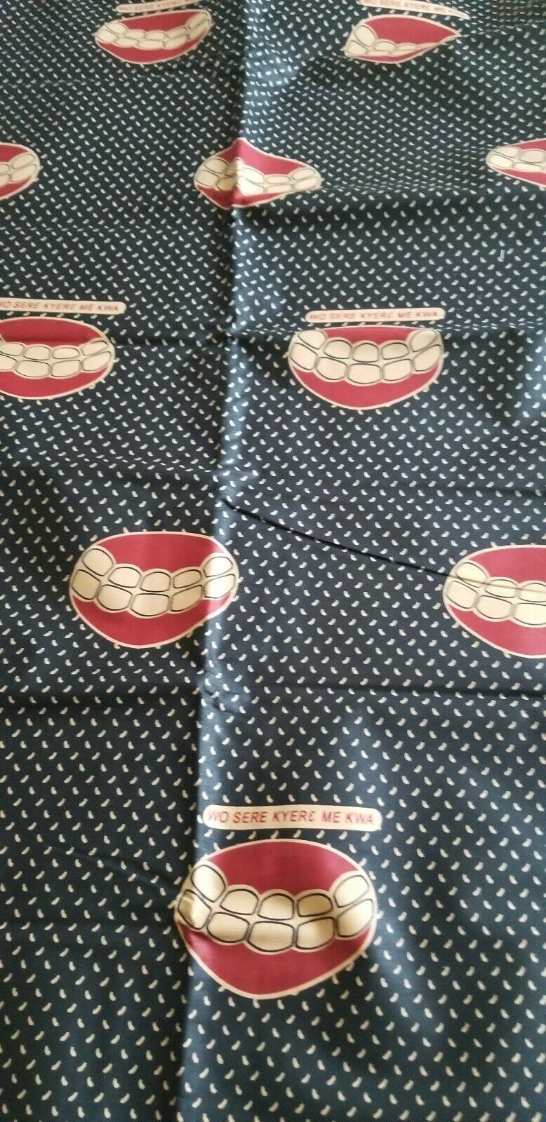 African Print Fabric(fake Smile)~3 yards