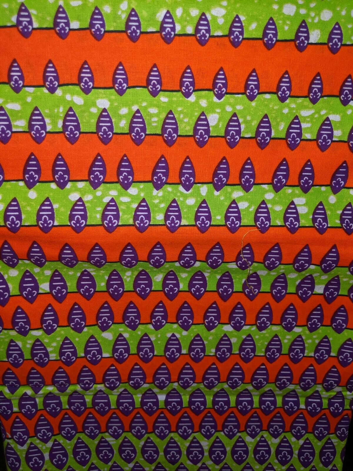 MULTICOLOR African Wax Print 100% Cotton Fabric 3yrds ×(44 in.) ~$15.25