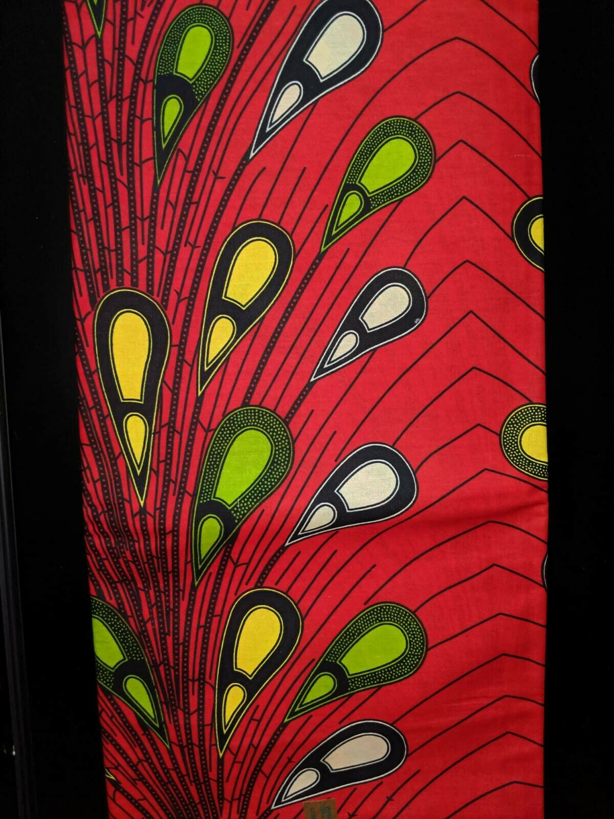 MULTICOLOR African Wax Print 100% Cotton Fabric (44 in.) 3yrds $15.75
