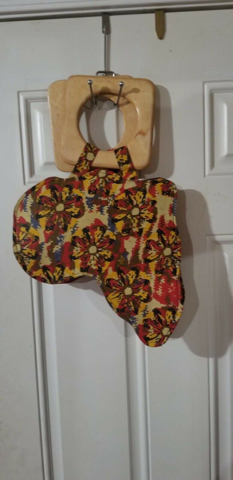 Handmade Africa Shaped Hand Bag