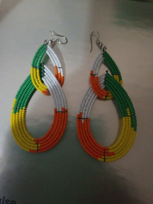 Maasai earrings, masai jewelry  all hand made  $10