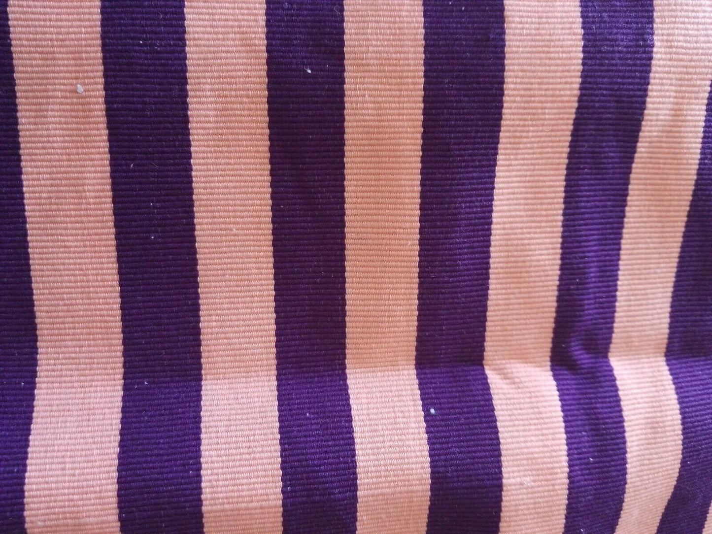 FasoDafani Fabric From Boukina Faso~peach with purple stripes 60"(1yd&24")×16"