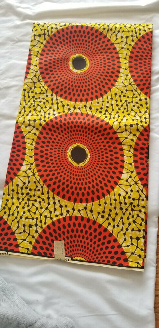 Beautiful Authentic design African Fabric 6 yds