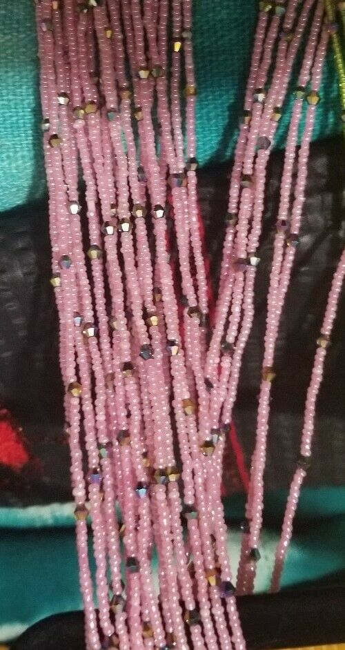 African waist beads Pretty in Pink