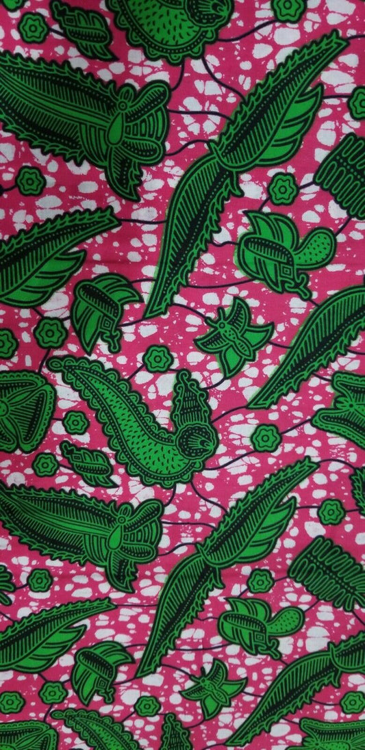 MULTICOLOR African Wax Print 100% Cotton Fabric 3yrds ×(44 in.) ~$16