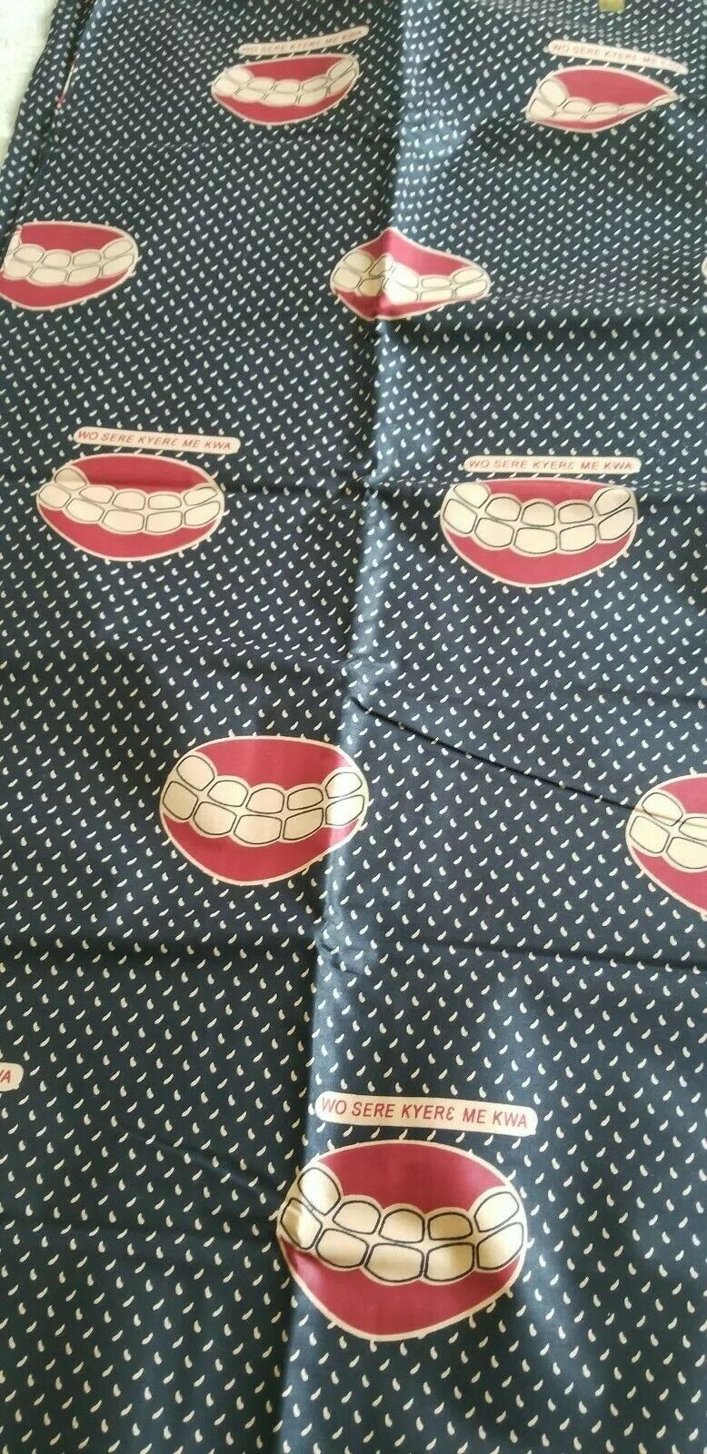 African Print Fabric(fake Smile)~3 yards