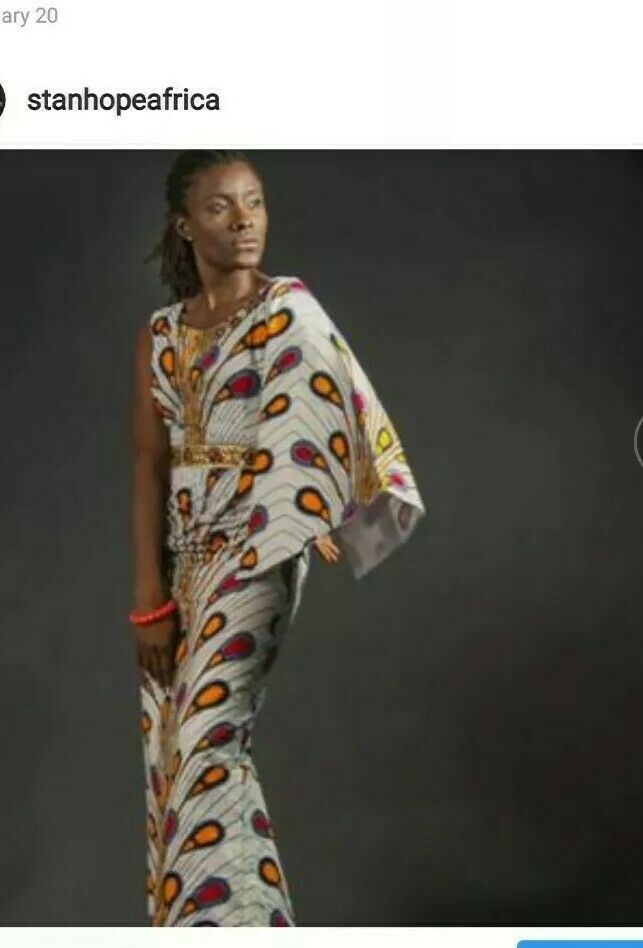 Yellow multi African Print Fabric  .$13per 2yards