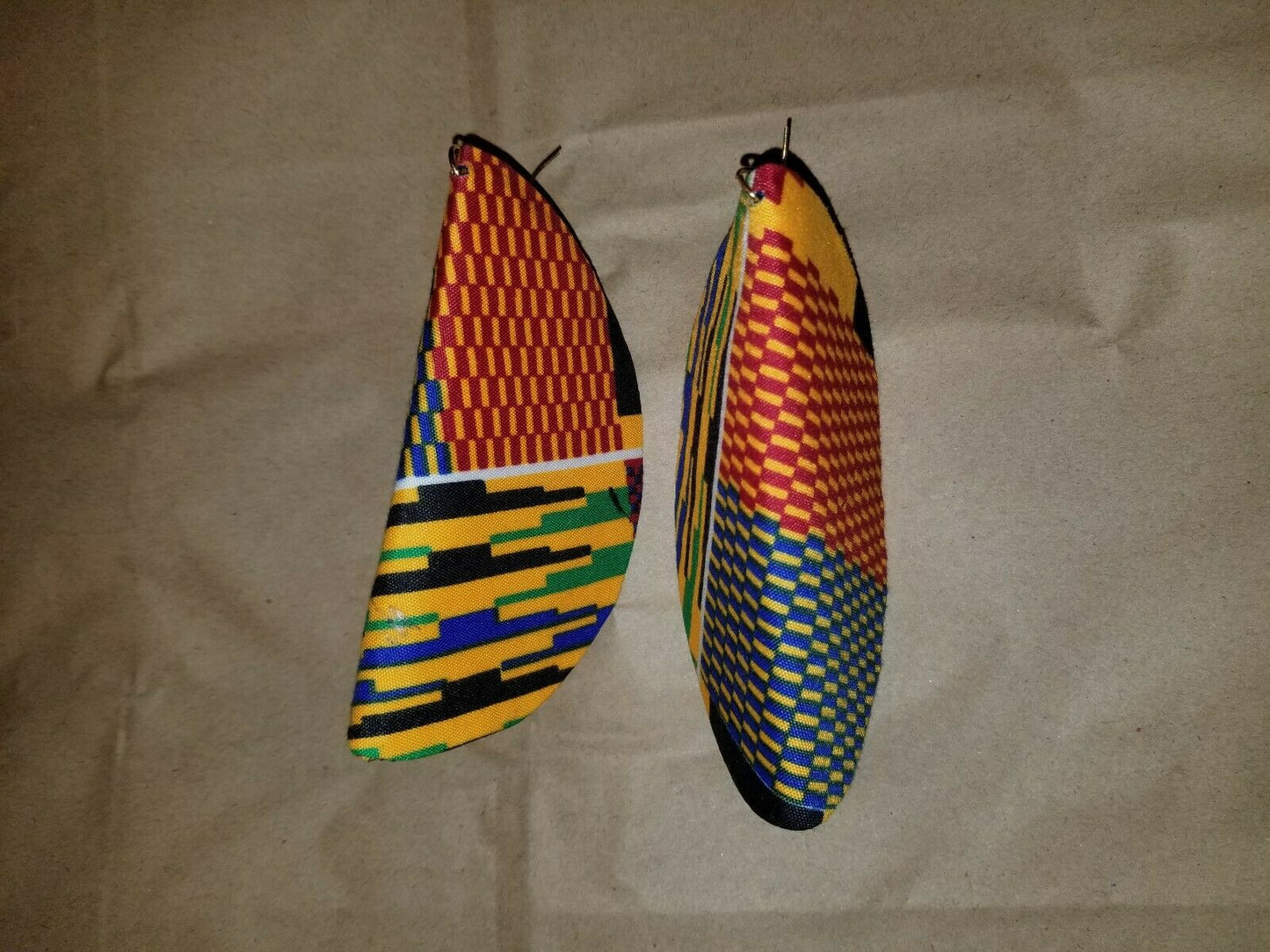African Print Butterfly Earrings