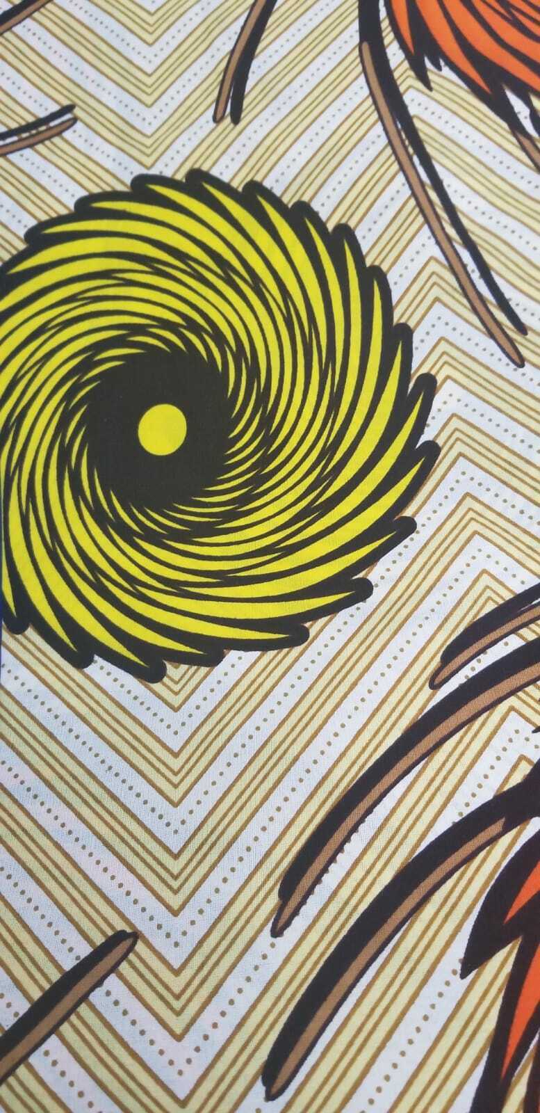Eye of the Storm African Print 100% Cotton $7 per yard