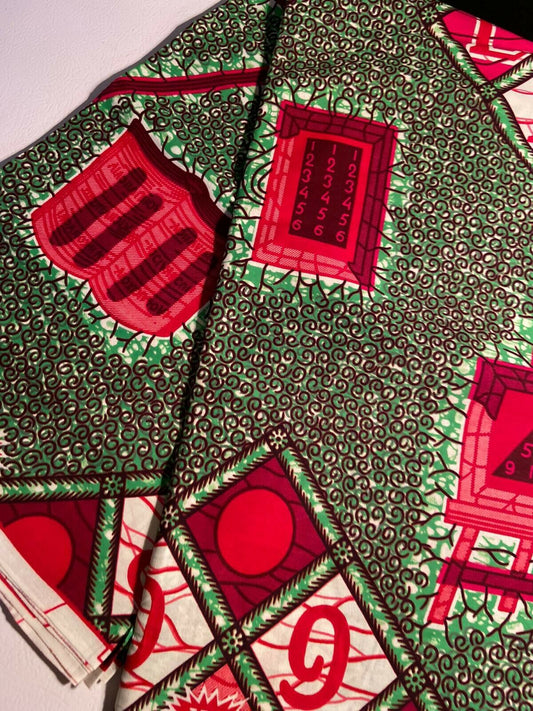 Multi African Print 100% Cotton   6yards bolt