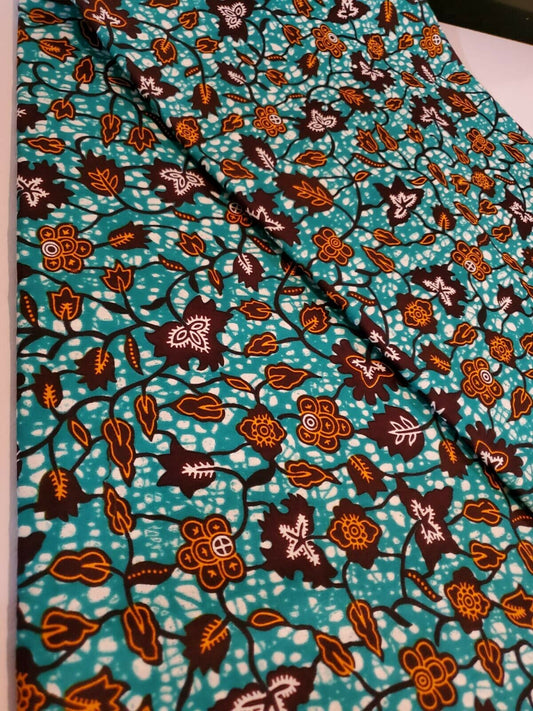 Multi African Print 100% Cotton   6yards bolt