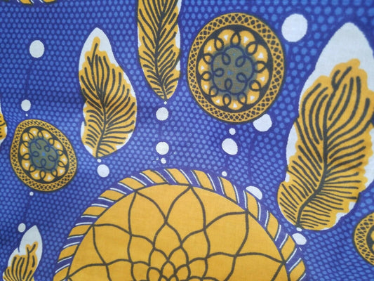 Bright YELLOW AND BLUE PRINT 34"×43"$5