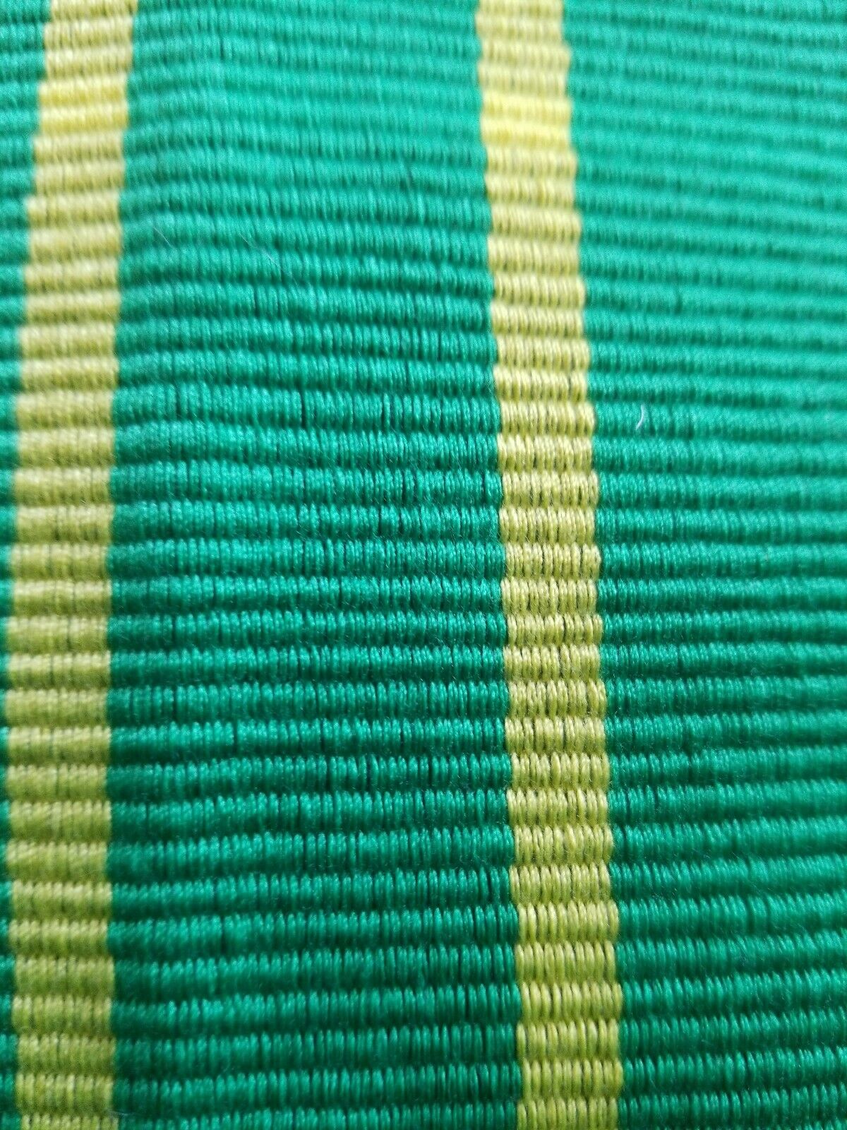 Hand woven Faso Da Fani Fabric From Boukina Faso~Green Stripes 58"×72"