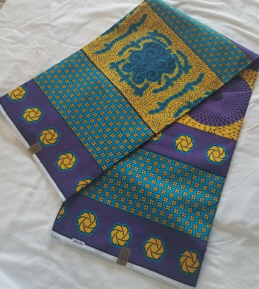MULTICOLOR African Wax Print 100% Cotton Fabric ~MAKE YOUR SELECTION